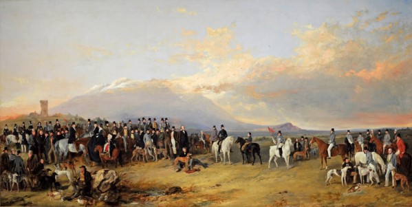 Caledonian Coursing Meeting 1844 by Richard Ansdell